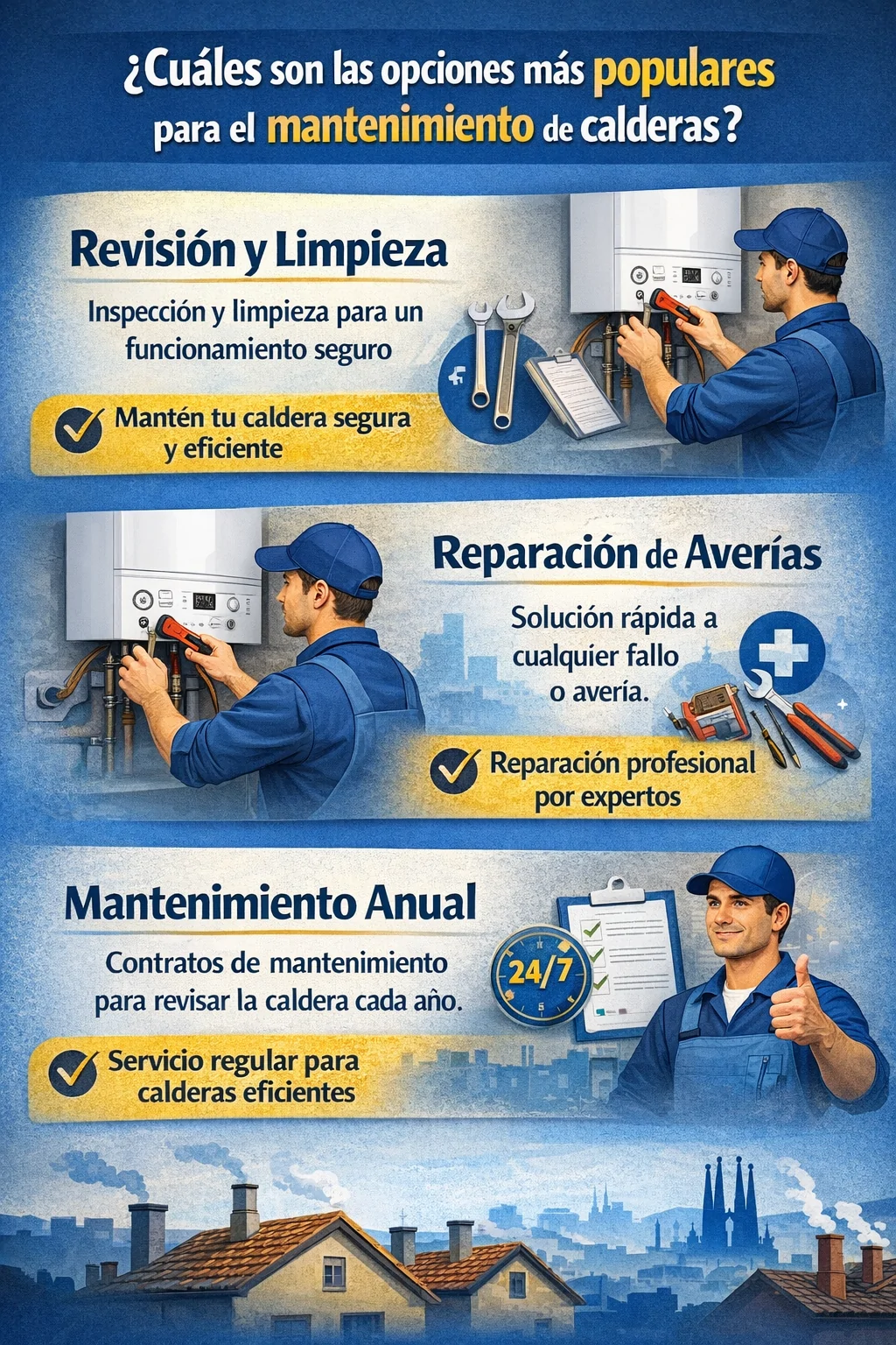 Cuales son las opciones mas populares para el mantenimiento de calderas - &iquest;Cu&aacute;les son las opciones m&aacute;s populares para el mantenimiento de calderas en Barcelona?
