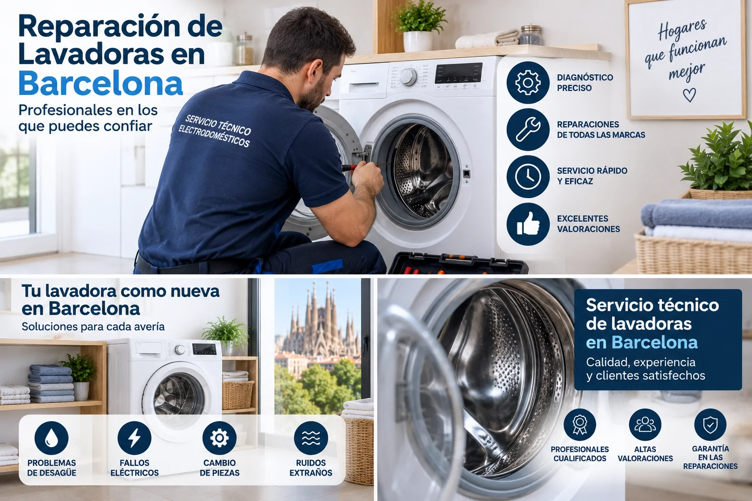 ¿Qué servicios de reparación de lavadoras tienen las mejores valoraciones en Barcelona? Que servicios de reparacion de lavadoras tienen las mejores valoraciones - ¿Qué servicios de reparación de lavadoras tienen las mejores valoraciones en Barcelona?