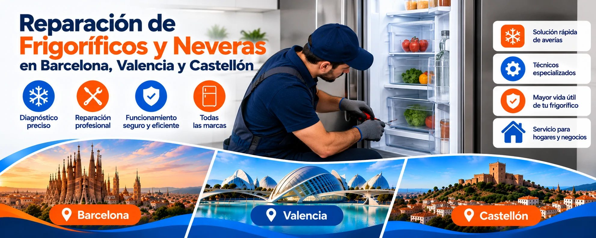 Reparación Frigoríficos y Neveras en Barcelona Valencia Castellon Reparacion Frigorificos y Neveras en Barcelona Valencia Castellon - Reparación Frigoríficos y Neveras en Barcelona Valencia Castellon