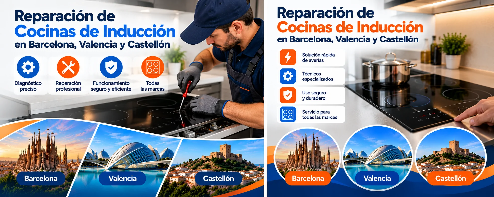 Reparación de Cocinas de Inducción en Barcelona, Valencia y Castellón Reparacion de Cocinas de Induccion - Reparación de Cocinas de Inducción en Barcelona, Valencia y Castellón