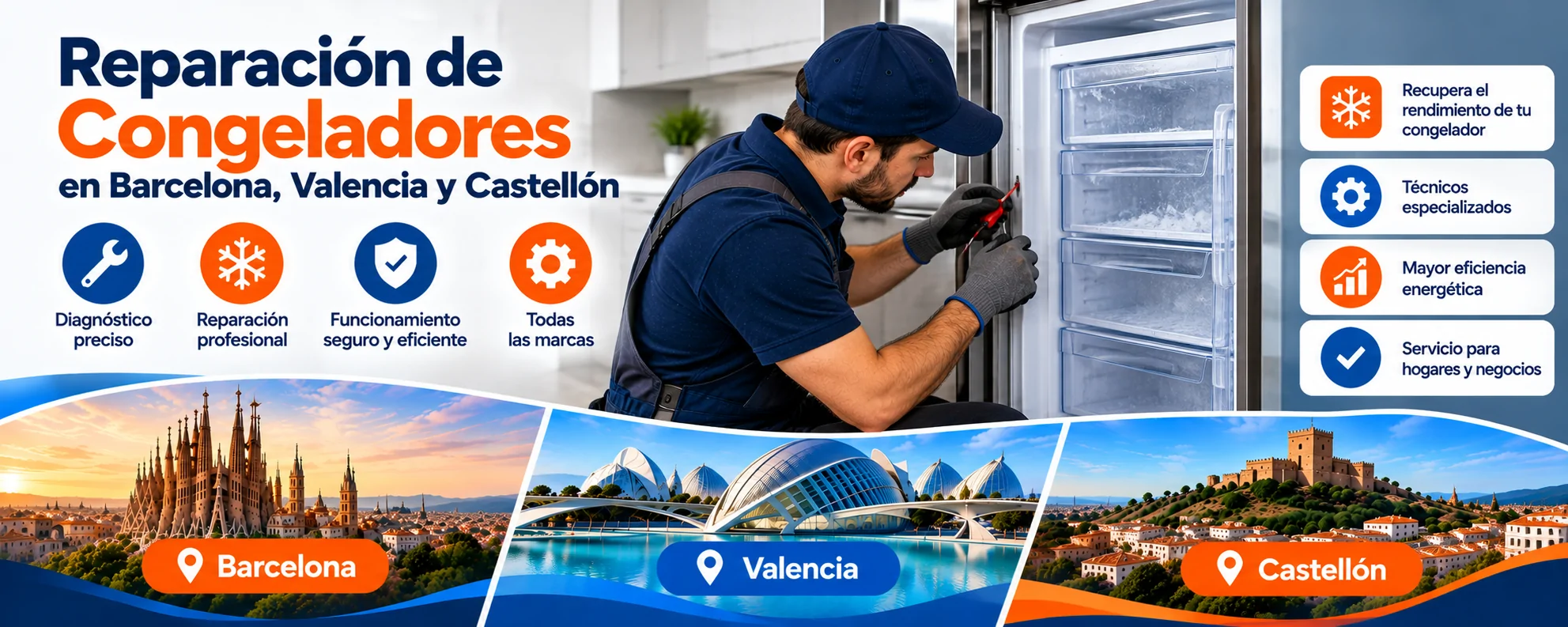 Reparación de Congeladores en Barcelona, Valencia y Castellón Reparacion de Congeladores en Barcelona Valencia y Castellon - Reparación de Congeladores en Barcelona, Valencia y Castellón