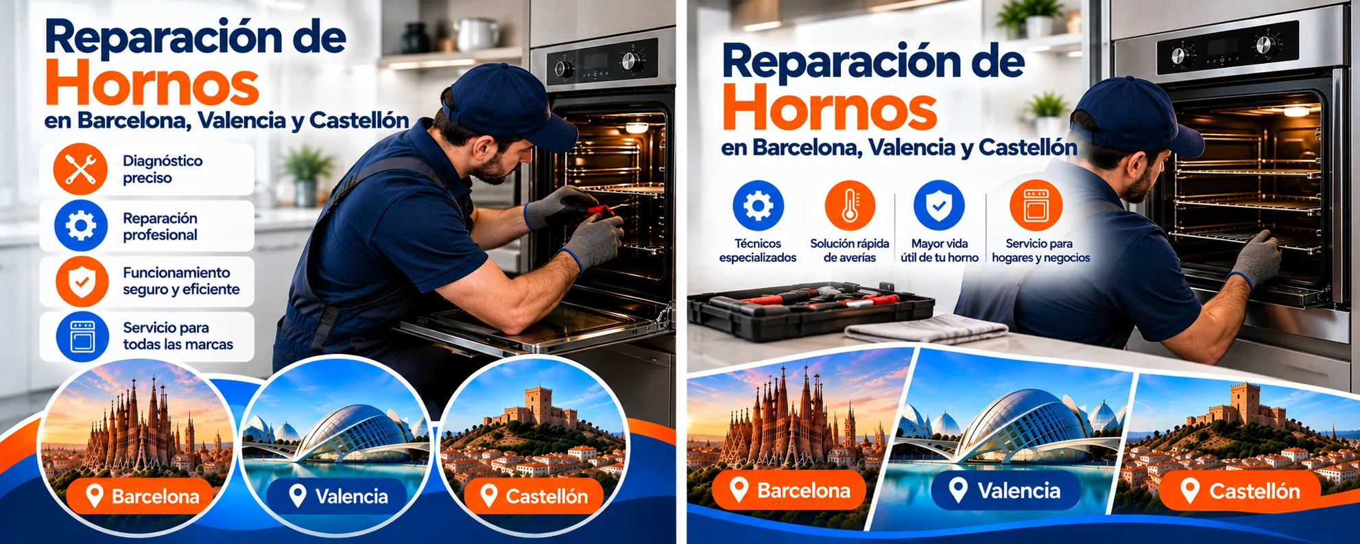 Reparación de Hornos en Barcelona, Valencia y Castellón Reparacion de Hornos - Reparación de Hornos en Barcelona, Valencia y Castellón