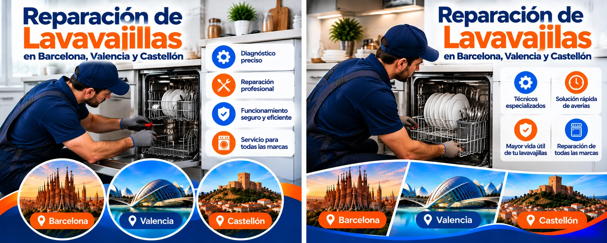 Reparación de Lavavajillas en Barcelona, Valencia y Castellón Reparacion de Lavavajillas - Reparación de Lavavajillas en Barcelona, Valencia y Castellón