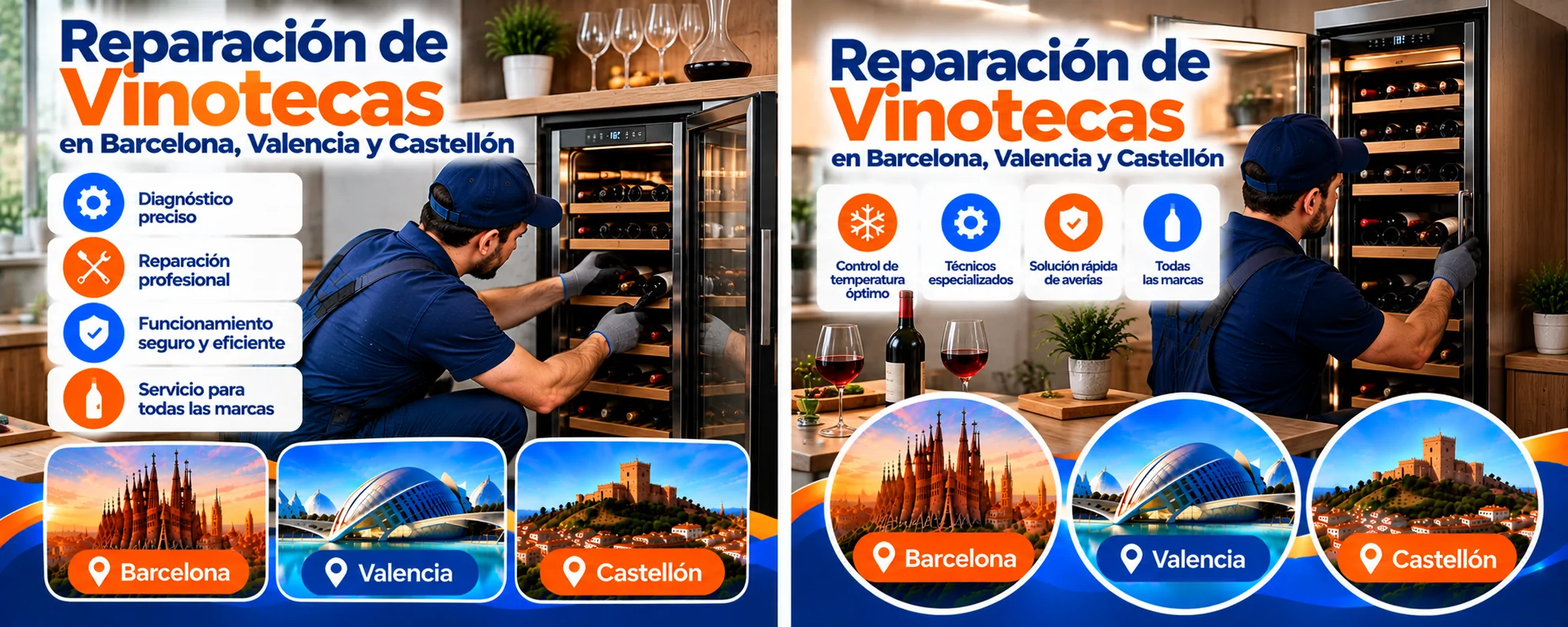 Reparación Vinotecas en Barcelona Valencia Castellón Reparacion de Vinotecas en Barcelona y Valencia - Reparación Vinotecas en Barcelona Valencia Castellón